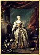 Louis Tocque Portrait of Maria Teresa of Spain as the Dauphine of France oil